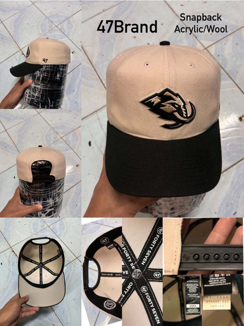 Utah Mammoth x 47Brand, Snapback (Category: Caps & Hats) located in Paranaque City. Submitted by kingdeward (Listing ID 1470142303, Image 1). Description: *Negotiable* Ukay Caps/Hats Casual need wash Parañaque Location Courier: Jnt/ LBC COP(Payment 1st) Lalamove.