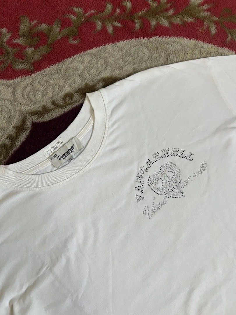 Vancarhell Rhinestone Skull White T-Shirt Size M (Category: Tshirts & Polo Shirts ) located in Manila. Submitted by pringlesssy (Listing ID 1470286662, Image 2). Description: Dimes: 22.5x 29 .