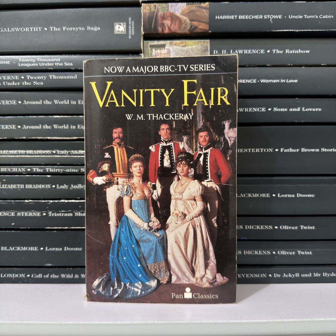 Vanity Fair by W.M. Thackeray Pan Classics Paperback (Category: Storybooks) located in Lingayen. Submitted by readwjane (Listing ID 1470153098, Image 2). Description: - Title: Vanity Fair by W.M. Thackeray - Edition: Pan Classics (BBC TV series tie-in cover) - Format: Paperback with photographic cover art - Condition: Spine intact, pages readable - Genre: Classic English literature & 19th-century historical fiction.