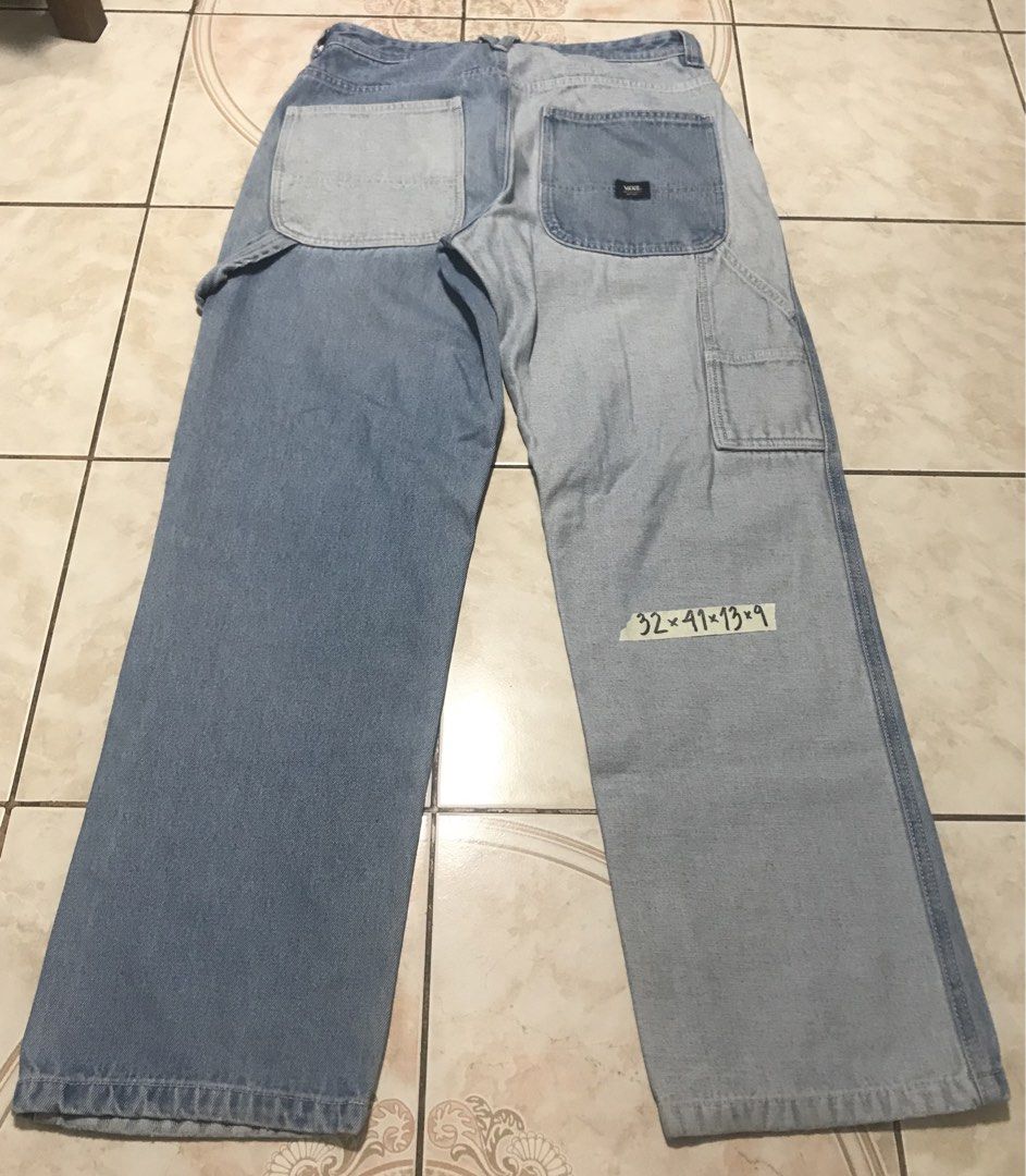 VANS - two toned carpenter denim pants (Category: Jeans) located in Manila. Submitted by avecillaa57811 (Listing ID 1470208233, Image 2). Description: ❗️authentic ❗️very good to as new condition ❗️W32.