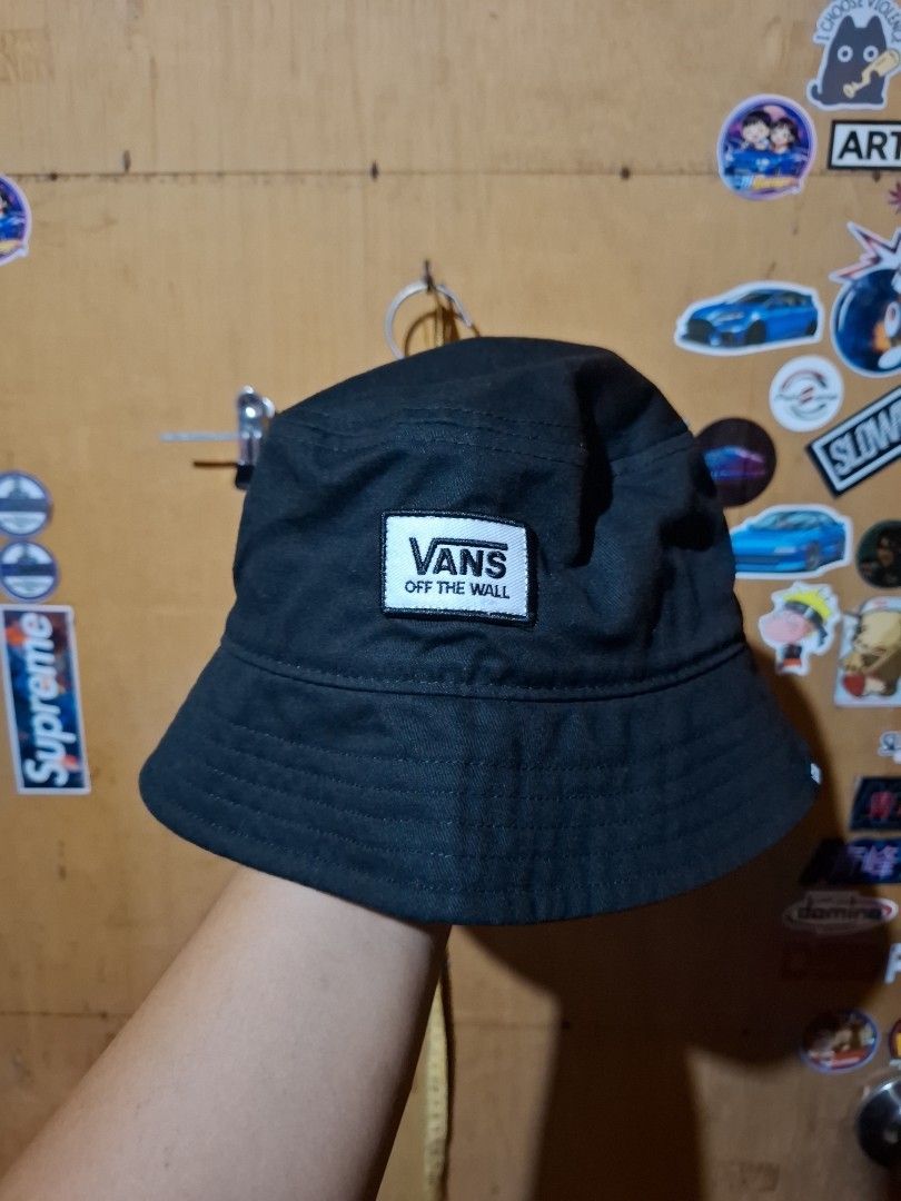 Vans Off The Wall Black Bucket Hat Size S/M (Category: Caps & Hats) located in Victorias. Submitted by doc_keith (Listing ID 1470298687, Image 1). Description: Vans Bucket Hat Small/medium Condition: Prestine No issue 480 shipped Negros occidental.