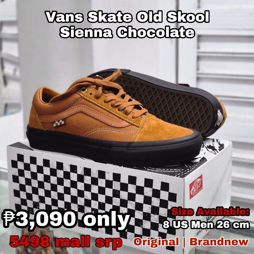 Vans Skate Old Skool Sienna Chocolate (Category: Sneakers) located in Makati City. Submitted by _mrsale (Listing ID 1470142405, Image 2). Description: FOR SALE 🚨 Available today! Vans Skate Old Skool Sienna Chocolate ✅ Now ₱3,090 ONLY ✅ ❌ From ₱5,498 mall srp❌ Size Available: 8 US MENS 26 cm Check the comment section for more details. Message us now 📩 #MrSale.