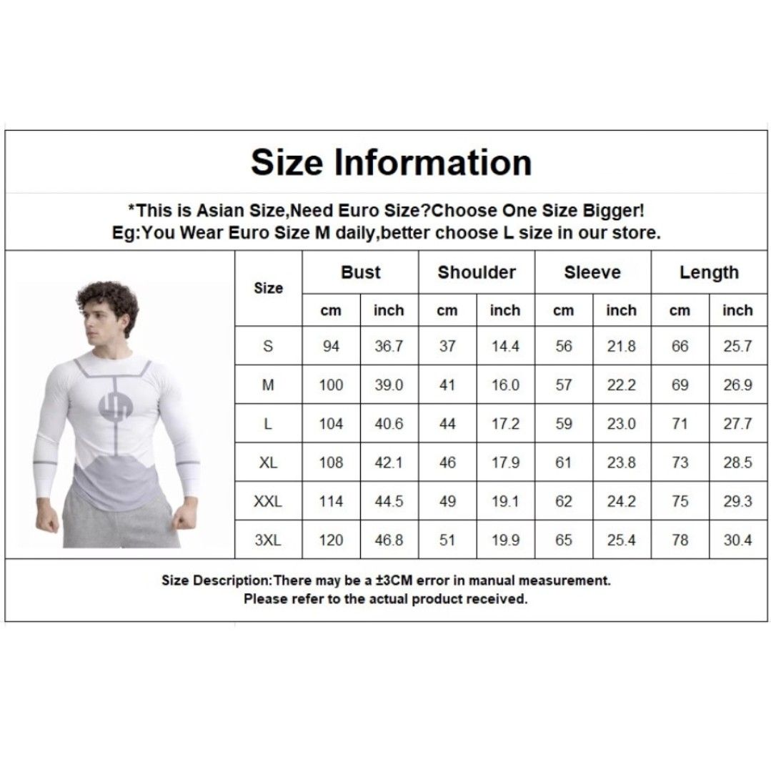 Viltrumite Compression Shirt and Costume (Category: Activewear) located in Quezon City. Submitted by ejo23 (Listing ID 1470232618, Image 2). Description: Brand new Viltrumite long sleeves compression shirt. Based on the Viltrumite uniform from Invincible. Polyester/jersey fabric. Can be used as a costume. Only worn once to check the size. Size: XL (slim fit compression shirt) RFS: Extra item. Used a different size. Delivery: Same day delivery ava