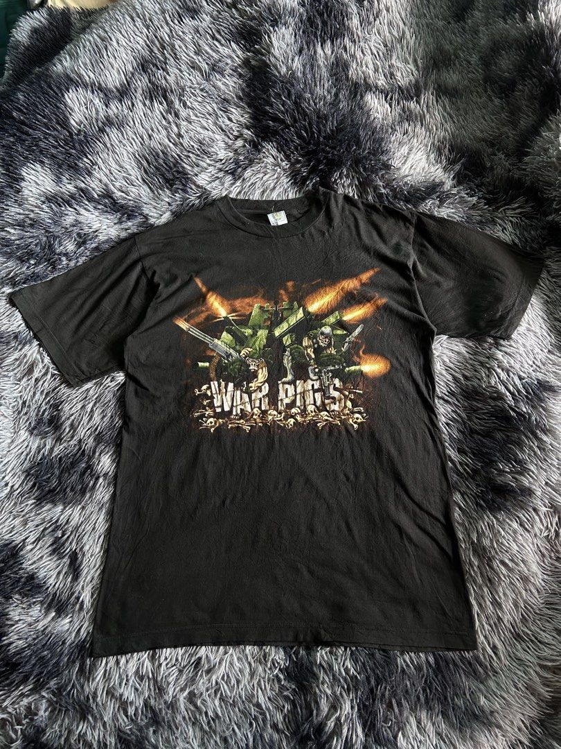 Vintage 90’s Black Sabbath War Pigs (Category: Tshirts & Polo Shirts ) located in Banaybanay. Submitted by prettysixtythrift_17 (Listing ID 1470153611, Image 1). Description: Black Sabath War Pigs 22.5x31.5.