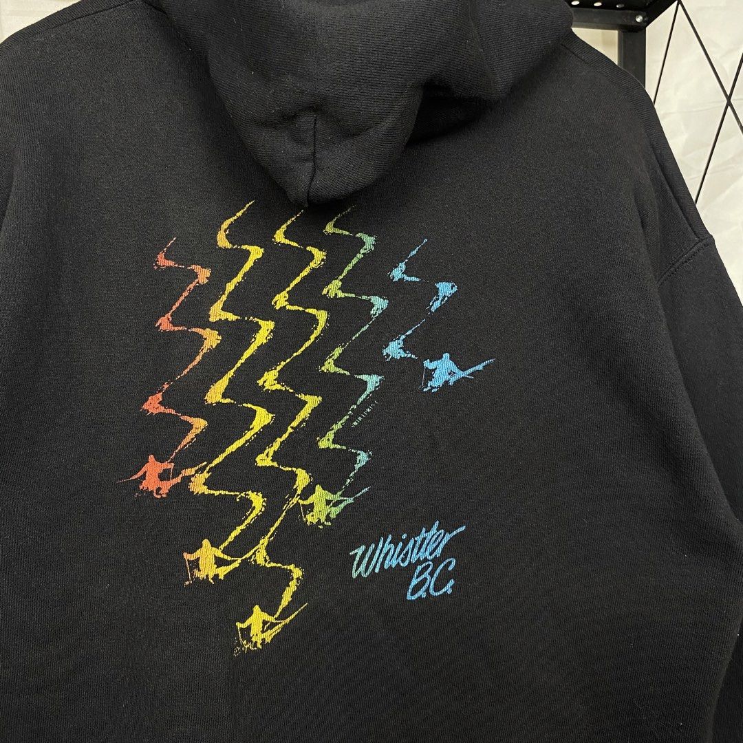 Vintage 90s Whistler Pullover Hoodie (Category: Coats, Jackets and Outerwear) located in Cebu City. Submitted by cebuvntgvibes (Listing ID 1470216584, Image 3). Description: 23W x 26L (M-L) . Deadstock condition. Perfect boxy fit. Tight ribbings. Minimal print. No issue. . Mine ₱1,300+sf.