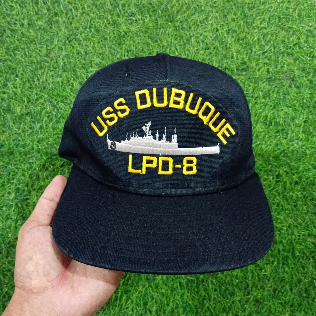 vintage cap uss dubuque snapback (Category: Caps & Hats) located in Muntinlupa City. Submitted by rianrax3012 (Listing ID 1470294430, Image 1). Description: deadstock condition no pawis or signs of usage..