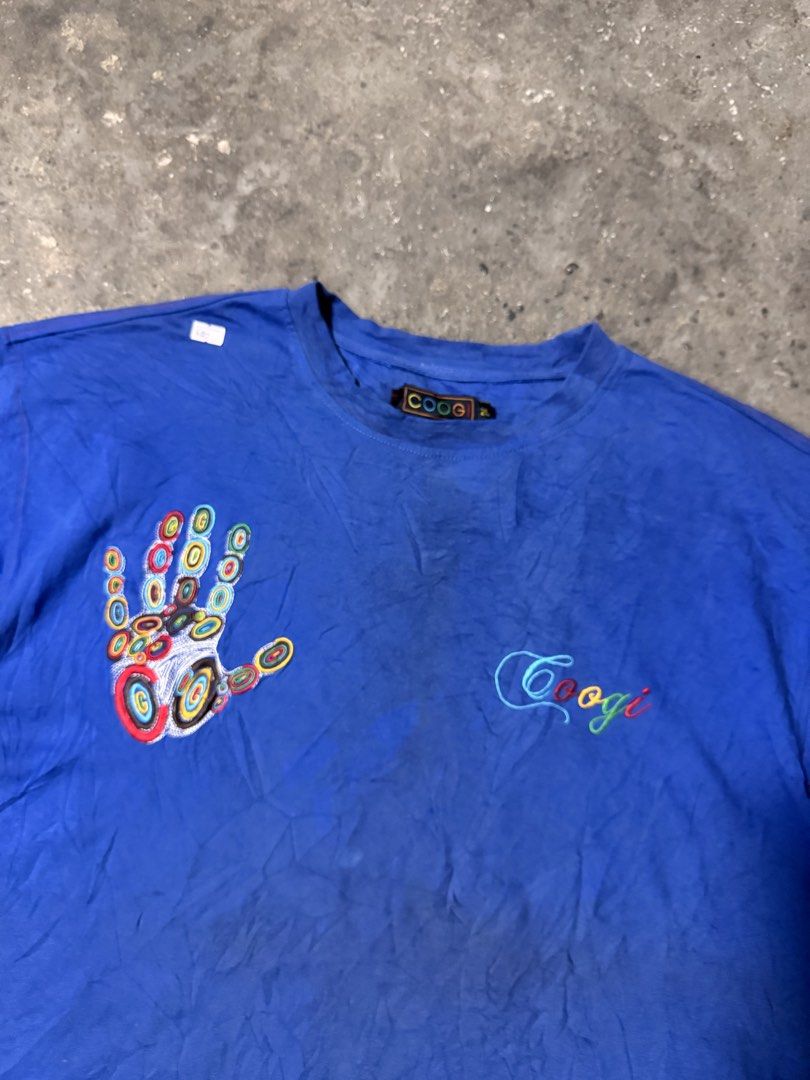 vintage Coogi blue shirt (Category: Tshirts & Polo Shirts ) located in Pasig City. Submitted by dripthrift1600 (Listing ID 1470311096, Image 3). Description: - Vintage Coogi blue shirt - Good condition - Issue: stain - Sizes: xxl - Dimes: 26x34.