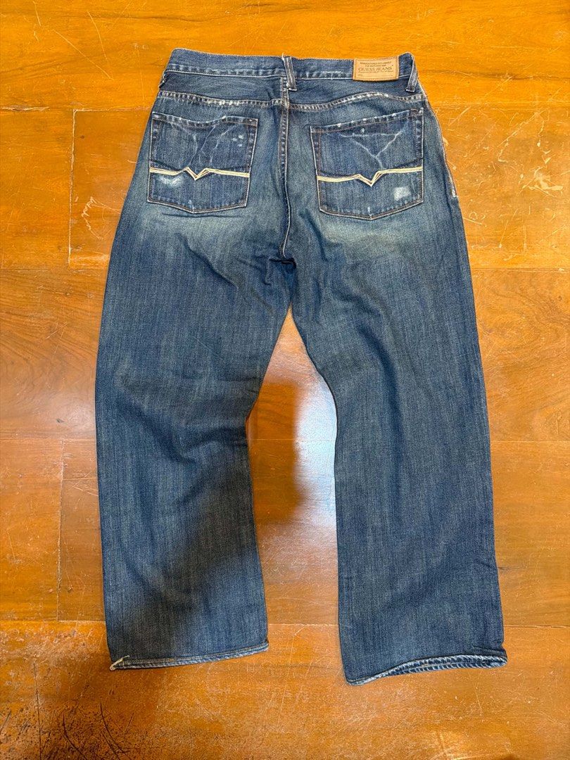 Vintage Guess Marciano denim (Category: Jeans) located in Zamboanga. Submitted by itsyagurll (Listing ID 1470277604, Image 2). Description: Measurements Waist: 34 inches Length: 41.5 Rise: 12 Leg hole: 9.5.