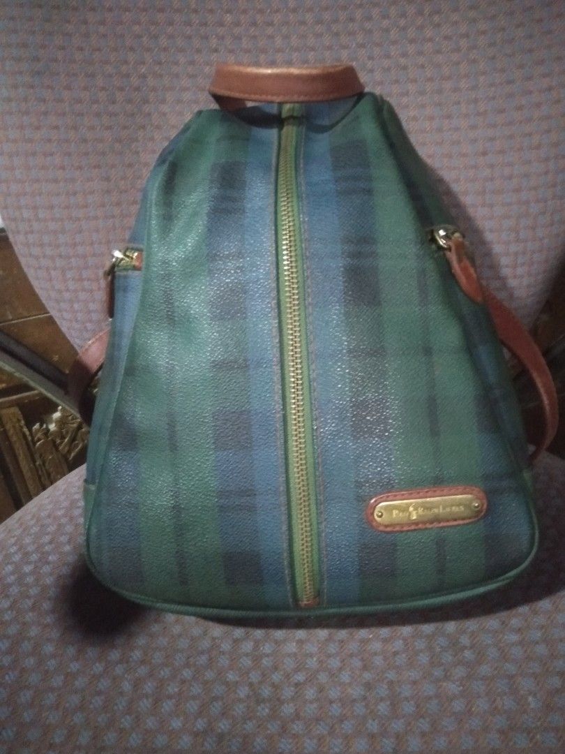 Vintage POLO RALPH LAUREN backpack (Category: Luxury Bags & Wallets) located in Baguio. Submitted by oliviapreloved100620 (Listing ID 1470261549, Image 1). Description: See all posted pictures for all details. Approx dimes: height:12" x width:10".
