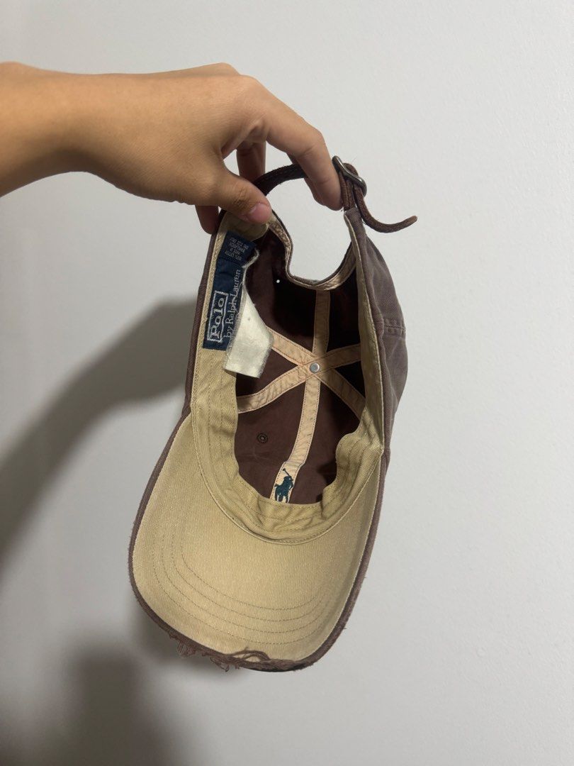 Ralph Lauren Cap (Category: Caps & Hats) located in Quezon City. Submitted by jjjawnz (Listing ID 1470229072, Image 3). Description: Ralph Lauren Cap Leather Strap Fire colorway & distressing Great condition pm for offers & inquiries.