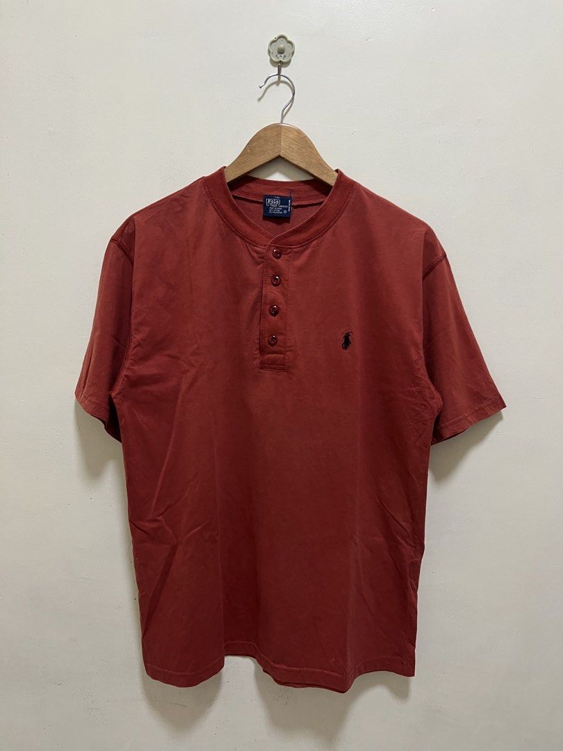 Vintage Ralph Lauren Rust Shirt (Category: Tshirts & Polo Shirts ) located in Manila. Submitted by thriftpoint99 (Listing ID 1470247421, Image 1). Description: 22x28 No issue Excellent condition.