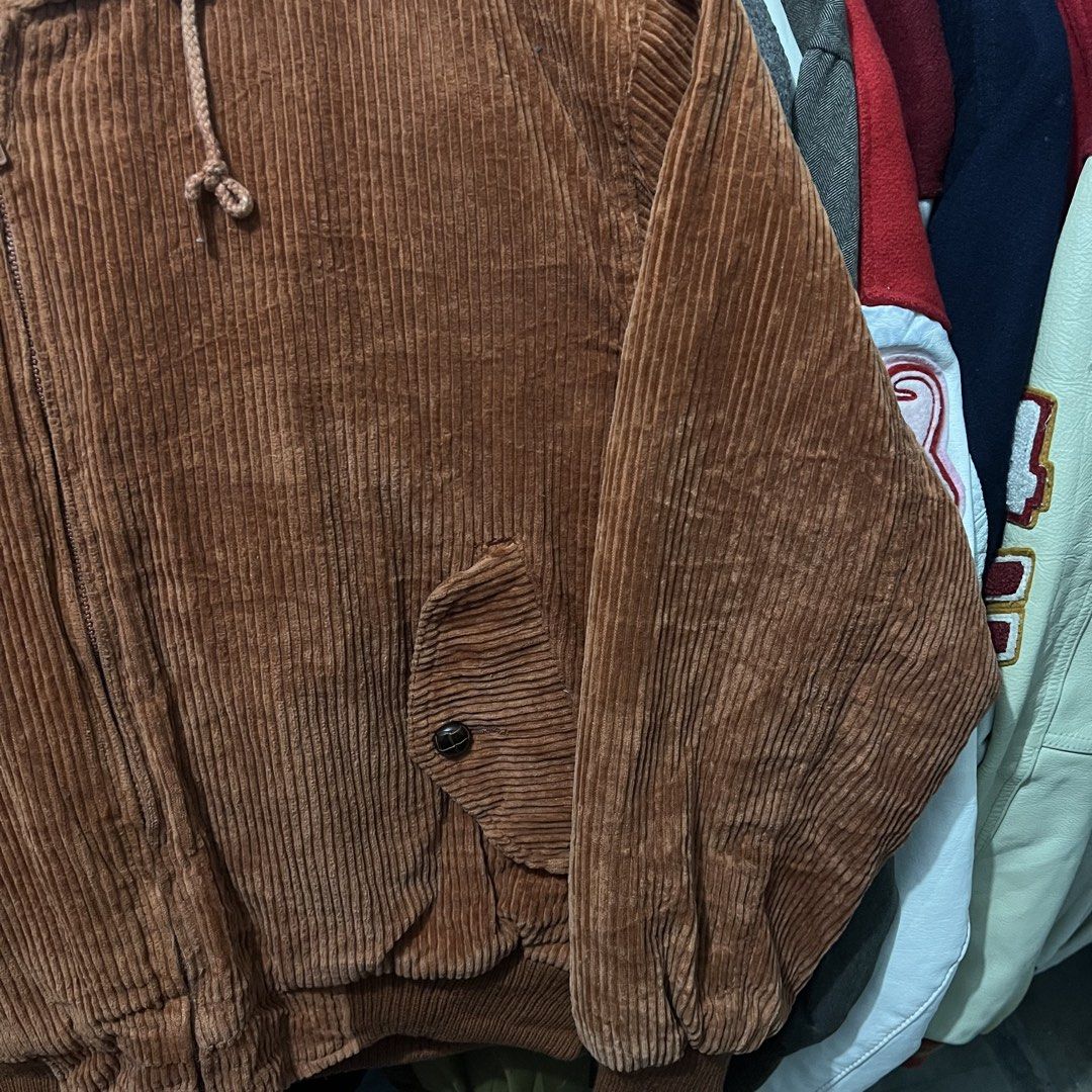 Vintage xenon men corduroy jacket (Category: Coats, Jackets and Outerwear) located in Baguio. Submitted by itsvintageclothing (Listing ID 1470288968, Image 2). Description: Length 24 Pit to pit 25.