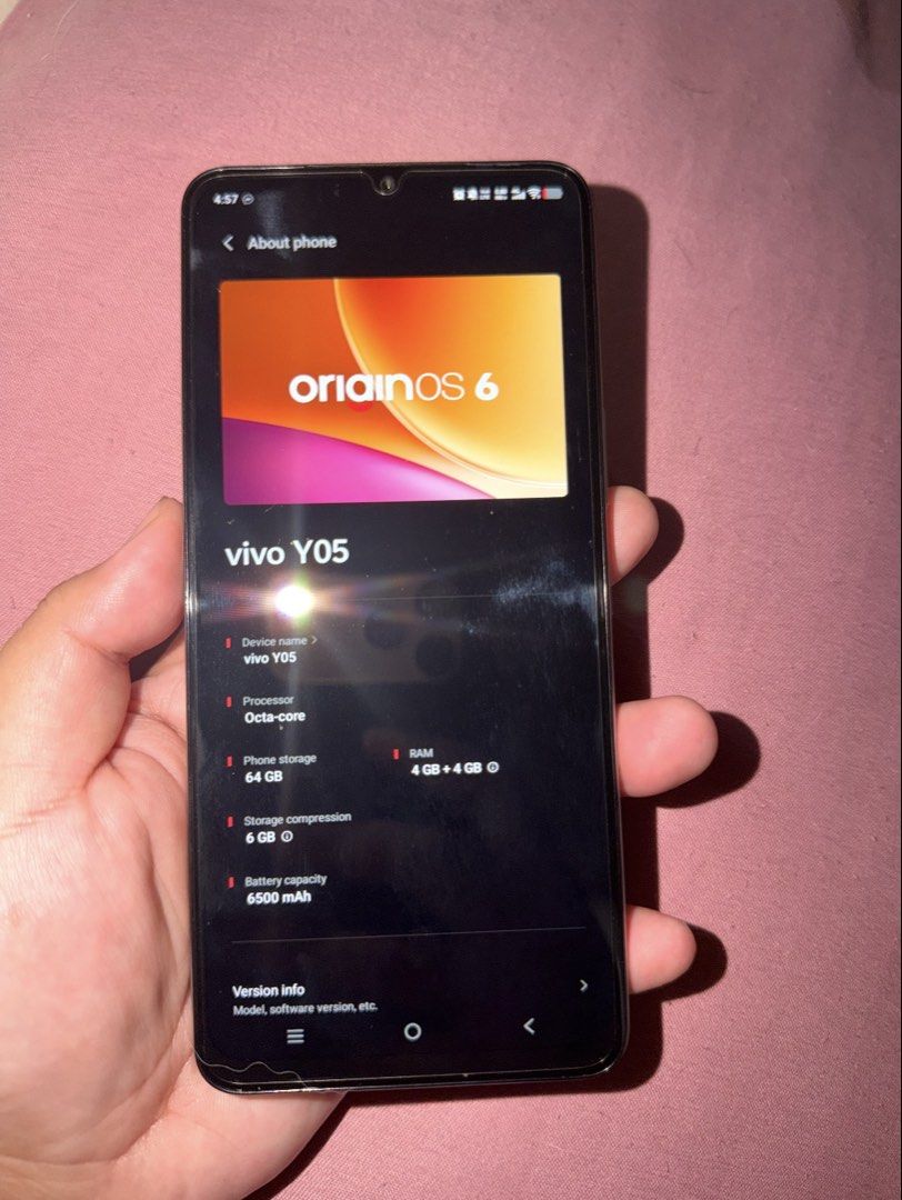 Vivo Y05 (Category: Vivo) located in Marikina City. Submitted by ash3ng (Listing ID 1470270643, Image 2). Description: Purchase Date: Oct 16, 2027 Purchased Price: 7,999 Complete w/ box and receipt Opened Just to check the unit RFS: Should be used as spare phone but change of plans Pasig Area.