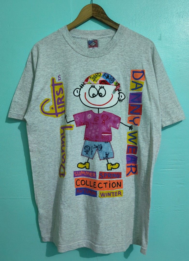 Vntg 90s Danny First Danny Wear (Category: Tshirts & Polo Shirts ) located in Taguig. Submitted by thriftedminds (Listing ID 1470310523, Image 1). Description: Item: Vintage 90s Danny First (Danny Wear)🔥 ‎Size: Large (Danny First Tag ) ‎Width: 21 ‎Length: 31 ‎Condition: Excellent ‎Issue: None DM to purchase 📩.