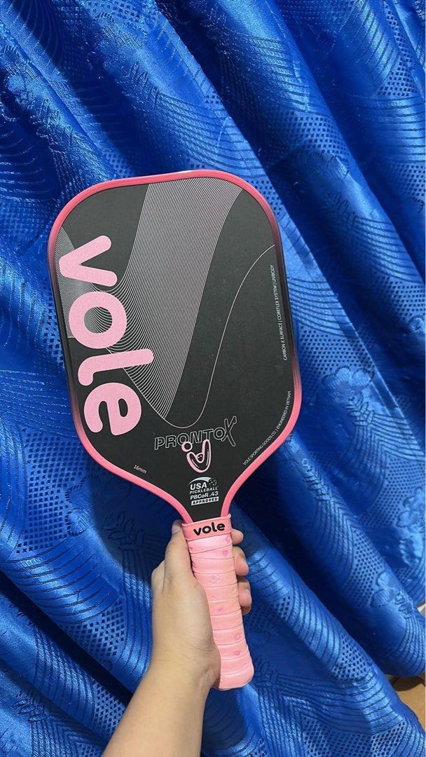 Vole Pronto X Paddle (Category: Racket and Ball Sports) located in Mabalacat. Submitted by aileenyap167734 (Listing ID 1470261470, Image 1). Description: Used 3x, well loved .