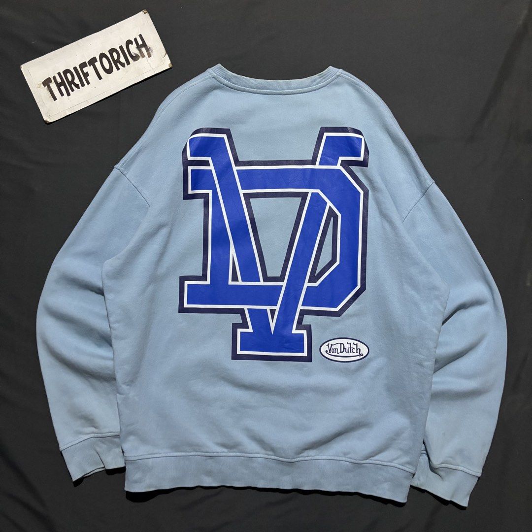 VON DUTCH REFLECTORIZE LOGO SWEATSHIRT (Category: Hoodies) located in Taytay. Submitted by dwinsapparel (Listing ID 1470253503, Image 3). Description: VON DUTCH REFLECTORIZE LOGO LONG SLEEVE W-25.5 L- 29 EXCELLENT CONDITION NEED WASH COMPLETE TAGS.