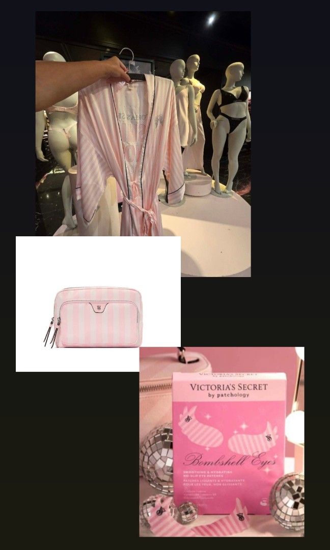 VS Robe - VS Pouch - VS Eye Patches (Category: Everything Else Others) located in Bulacan. Submitted by finefindstuffbykdc_ (Listing ID 1470155381, Image 1). Description: LINK FOR PINK 🩷.