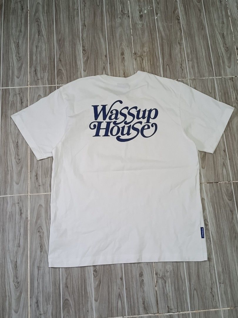 WASSUP HOUSE TSHIRT (freeshipping) (Category: Tshirts & Polo Shirts ) located in Quezon City. Submitted by gyl-stop (Listing ID 1470273446, Image 2). Description: free shipping 20.5 x 26.5 excellent condi cr: 9.8/10 issue: dot stain and dot yellow stain di halat.