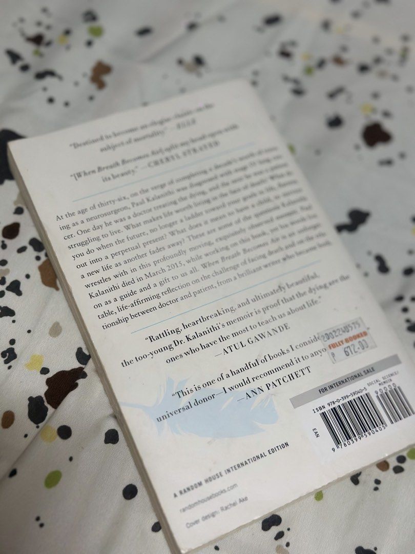 When Breath Becomes Air Book (Category: Storybooks) located in Quezon City. Submitted by nicole.dc (Listing ID 1470313311, Image 3). Description: .