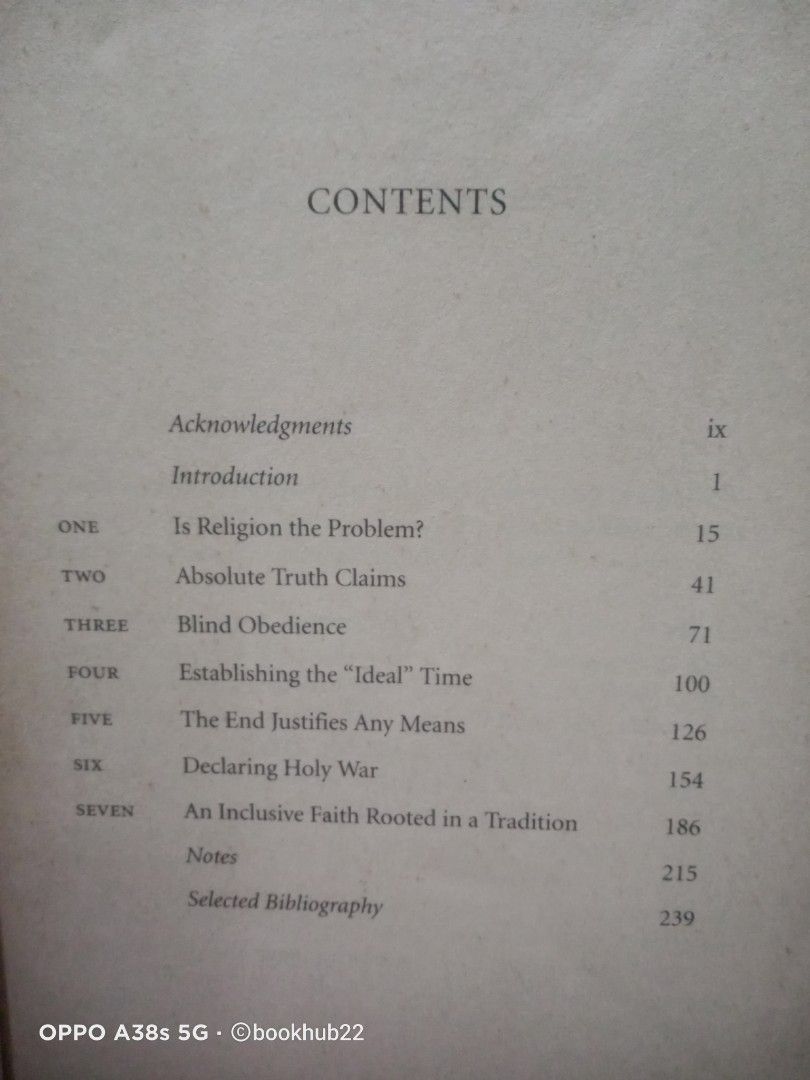 WHEN RELIGION BECOMES EVIL by CHARLES KIMBALL (Category: Storybooks) located in Rizal. Submitted by bookhub22 (Listing ID 1470324688, Image 2). Description: In this thoroughly revised and updated edition, leading religion and Middle East expert Charles Kimball shows how all religious traditions are susceptible to these basic corruptions and why only authentic faith can prevent such evil. The Five Warning Signs of Corruption in Religion 1. Absolut
