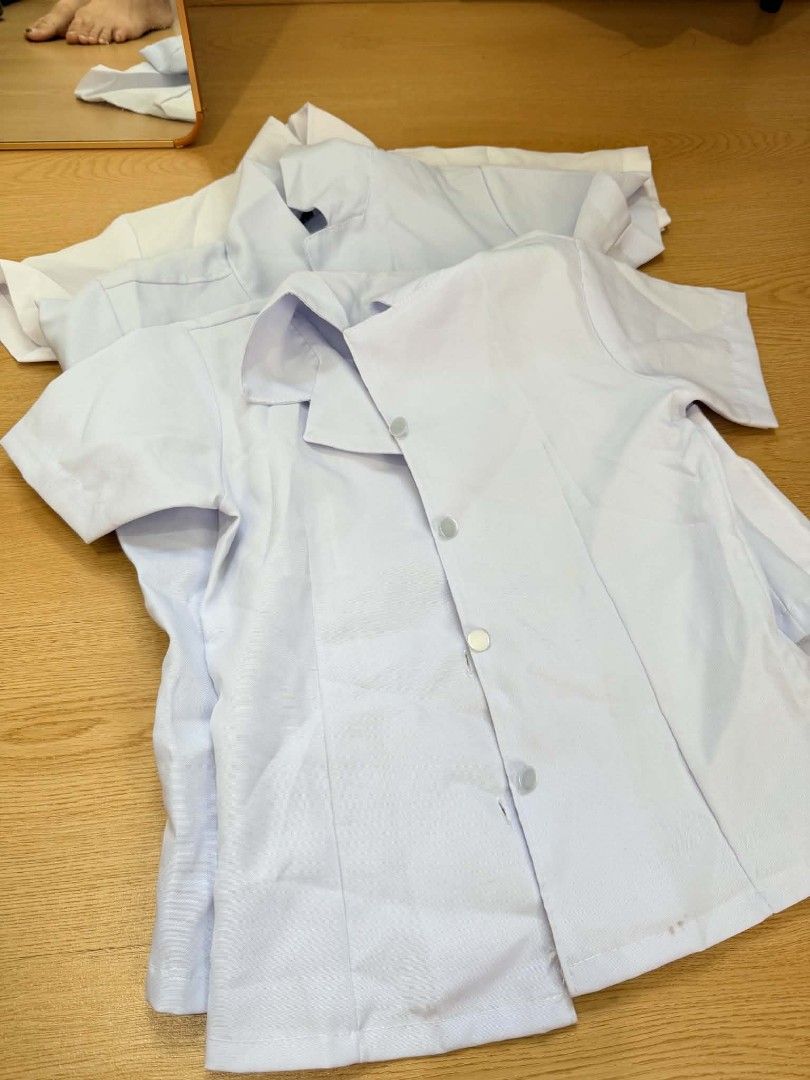 White short sleeve uniform tops blouses shirts (Category: Shirts) located in Manila. Submitted by coolcrystal_59d22e (Listing ID 1470179547, Image 1). Description: - Bundle of classic white short sleeve uniform blouses - Features a neat collar and button-down front - Clean fabric with quality stitching - Versatile plain white design - Perfect for daily work, school uniform, or nursing wear.