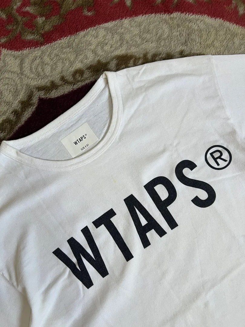 WTAPS White Logo T-Shirt Size 01 (Category: Tshirts & Polo Shirts ) located in Manila. Submitted by pringlesssy (Listing ID 1470219506, Image 2). Description: - Brand: WTAPS Dimes: 19.5x28.