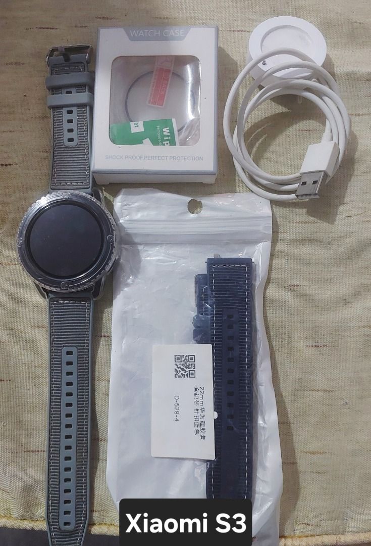Xiaomi Watch (Category: Wearables & Smart Watches) located in Rizal. Submitted by marlaudesbad (Listing ID 1470239877, Image 1). Description: FOR SALE: ORIGINAL XIAOMI WATCH S3 🔥 Looking for a stylish and functional smartwatch? This is for you! ⌚ ✅ 100% ORIGINAL XIAOMI ✅ Used but looks like new ✅ 1.43-inch AMOLED display ✅ Heart rate & blood oxygen monitoring ✅ Sleep and stress tracking ✅ 150+ sports modes ✅ Built-in GPS ✅ Bluetooth calling ✅ 5 