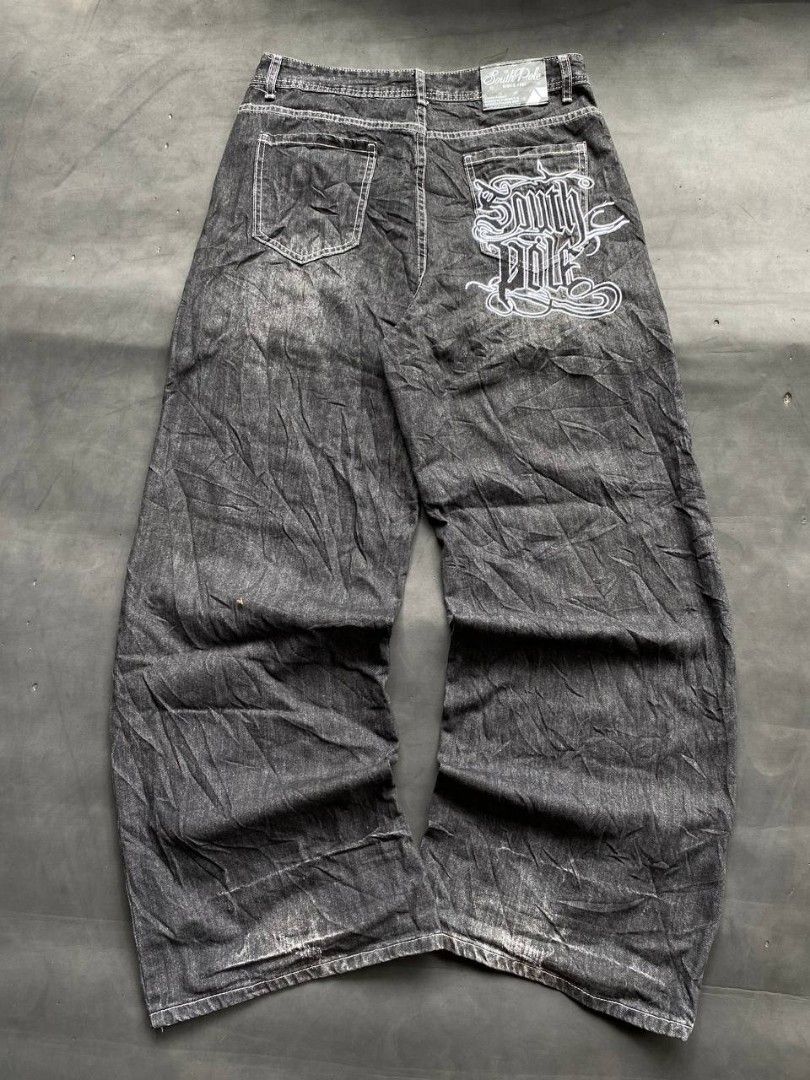 Y2K SOUTH POLE PANTS (Category: Jeans) located in General Santos City (Dadiangas). Submitted by johnnyboi_ (Listing ID 1470254349, Image 2). Description: SOUTH POLE PANTS SIZE 34 LENGTH 45 THIGH 13.5 HEM 12.