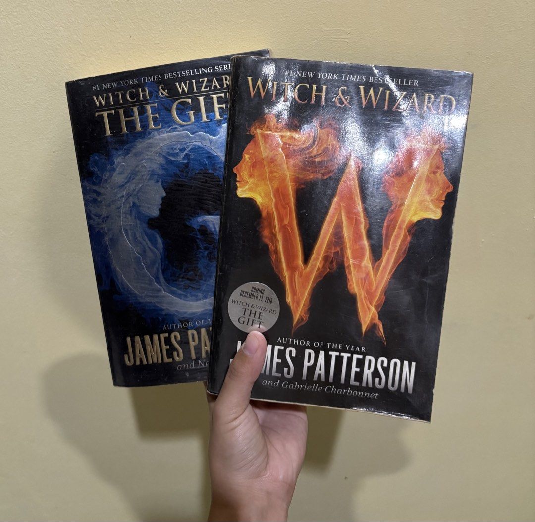 YA Fantasy Books Bundle (Category: Storybooks) located in Bacolod City. Submitted by hajireads (Listing ID 1470322022, Image 1). Description: HEY! 📣 ALL BOOKS are still intact and readable, but please take note of the following: ⭐️These books are old and have some flaws due to prolonged storage. ⭐️ALL BOOKS have FOXING and TANNED PAGES. ⭐️Some pages have handwritten notes (previous owner's name and date). LIST: ⭐️Witch & Wizard by James Patterso