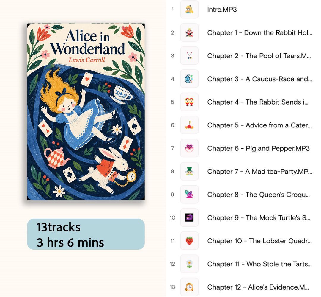 Yoto Audio Card - Alice in Wonderland by Lewis Carol, Hobbies ...