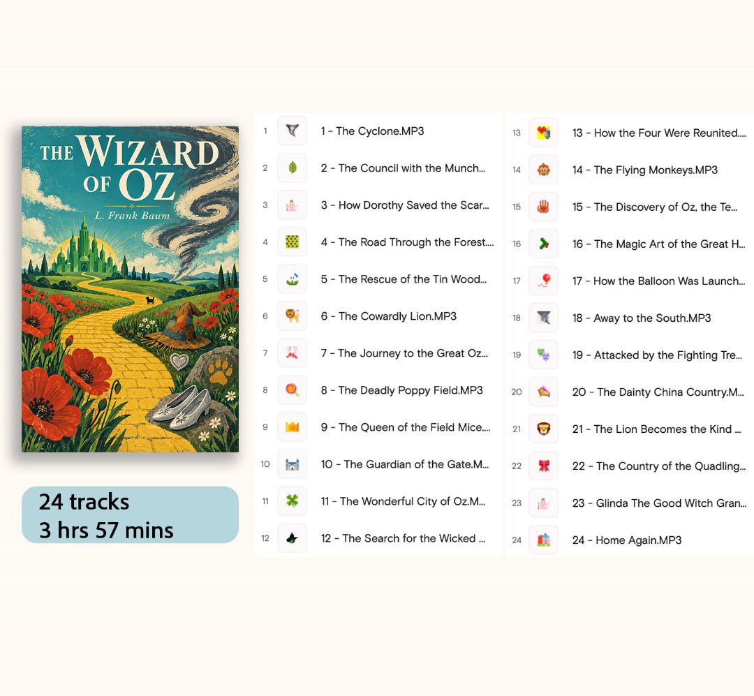 Yoto Card - The Wizard of Oz, Hobbies & Lifestyle, Books & Magazines ...