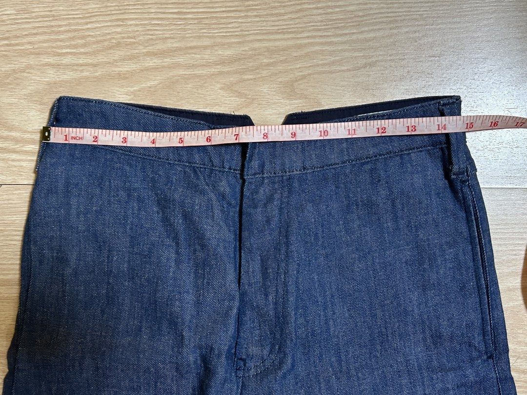 Zara Denim Wide Pants size Medium womens preloved (Category: Jeans) located in Taguig. Submitted by ramsthrift (Listing ID 1470172840, Image 3). Description: Zara Denim Wide Pants size Medium womens preloved * guaranteed authentic * condition 9/10 * dimes: 30in waist x 38in length .