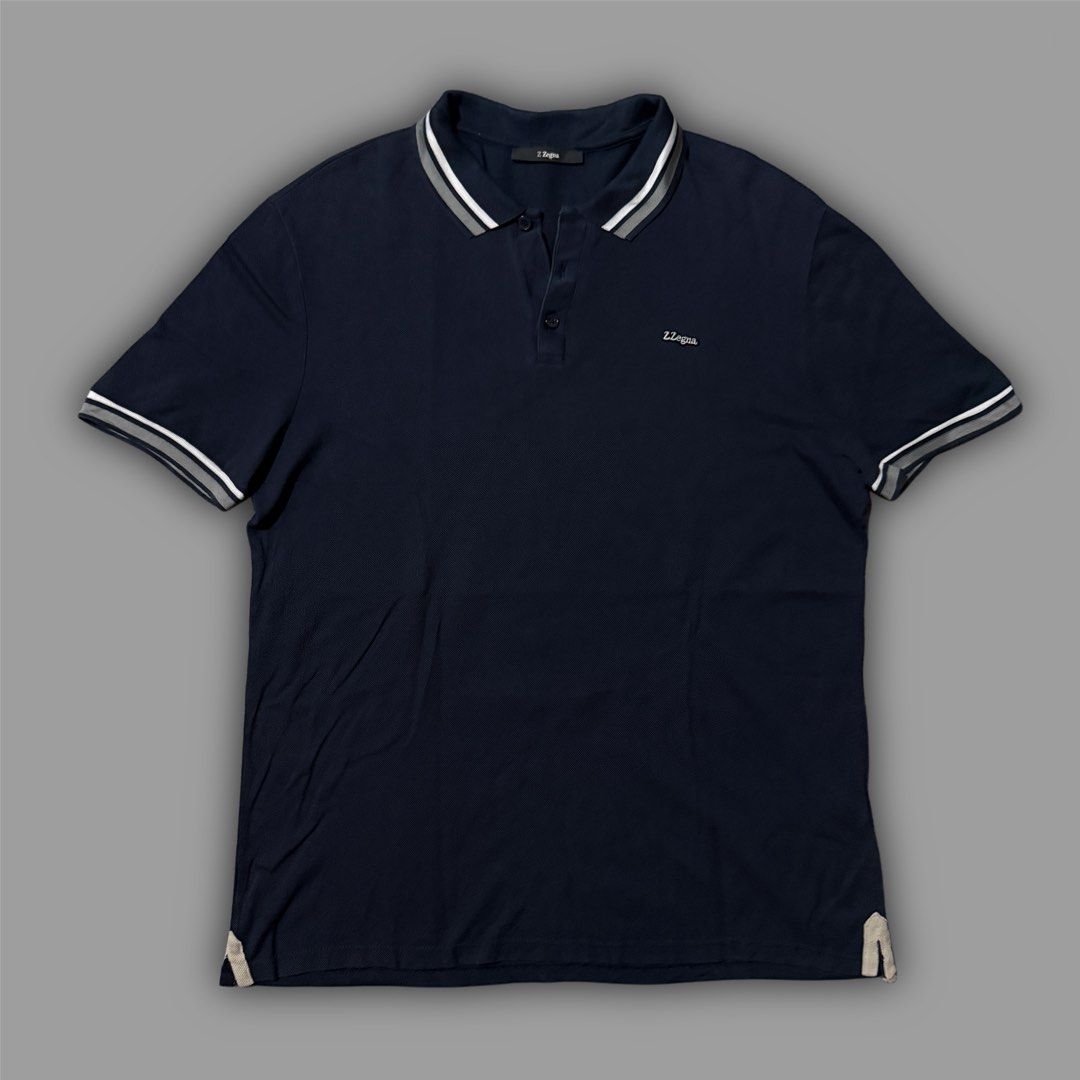 Zegna Polo Shirt (Category: Tshirts & Polo Shirts ) located in Zamboanga. Submitted by hype_thrifts (Listing ID 1470313825, Image 1). Description: Zegna Polo Shirt Excellent condition Medium Width: 20.5 Length: 28.