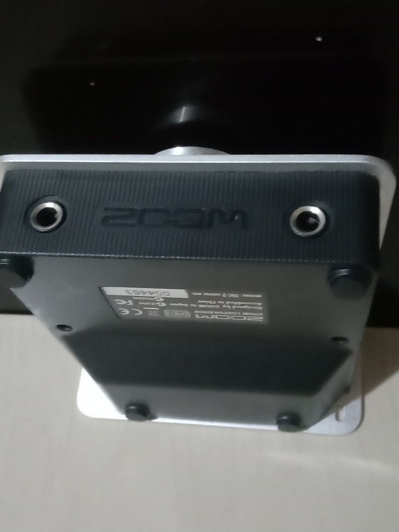 Zoom TAC-2 Thunderbolt Audio Converter (Category: Cables & Adaptors) located in Manila. Submitted by redvincent01640 (Listing ID 1470285621, Image 2). Description: - Item: Zoom TAC-2 Thunderbolt Audio Converter (Silver) - Condition: Fully functional, powers on normally with minor cosmetic scuffs from regular use - Features: Large central volume knob, dual inputs on top, and standard rear connection ports - Inclusion: Unit only (charger/power adap