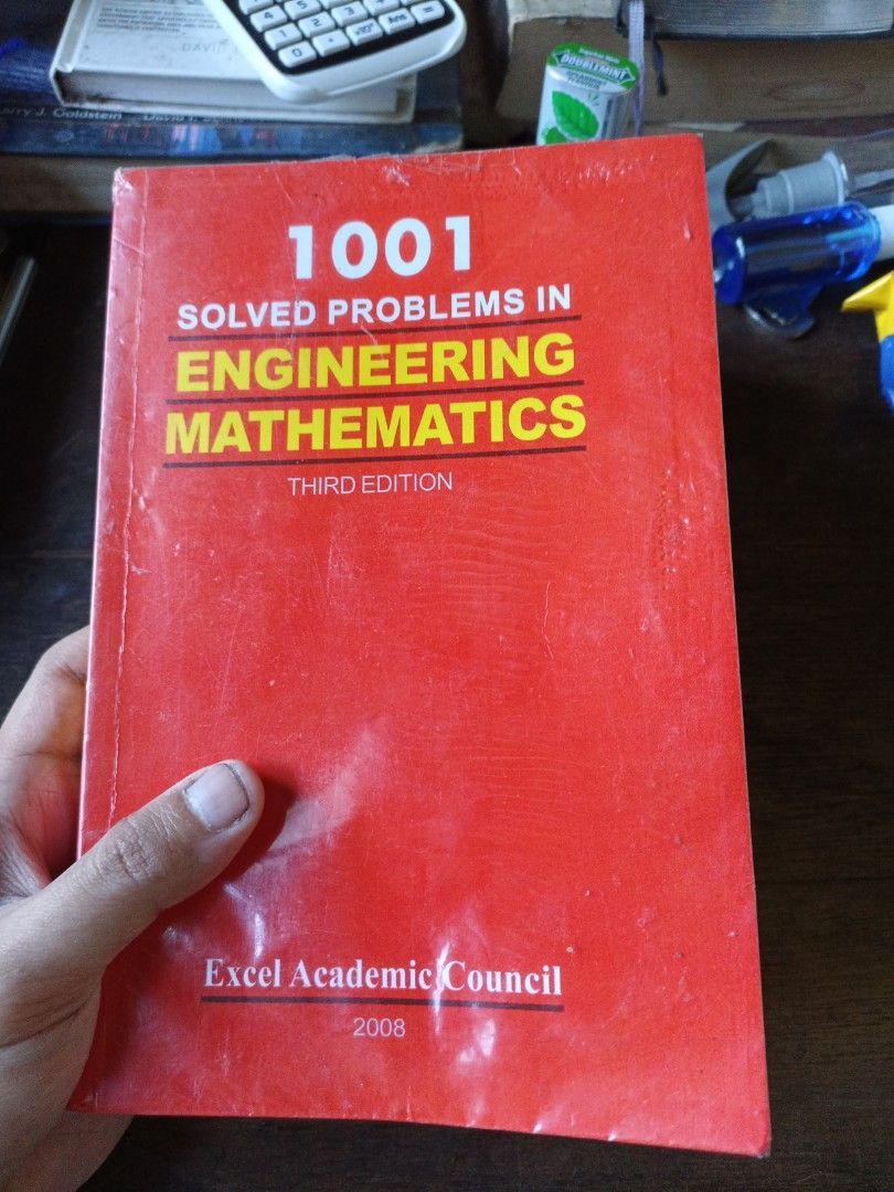 1001 Solved Problems in Engineering Mathematics Excel Academic Council Algebra Geometry Trigonometry Probability Statistics Calculus Differential Equations Number Theory Engineering Economy (Category: Textbooks) located in Quezon City. Submitted by mijoboma (Listing ID 1457570243, Image 1). Description: Brand new ❤.