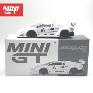 1/64 Mini GT 1134 Lamborghini Countach White Diecast Car (Unsealed With ...