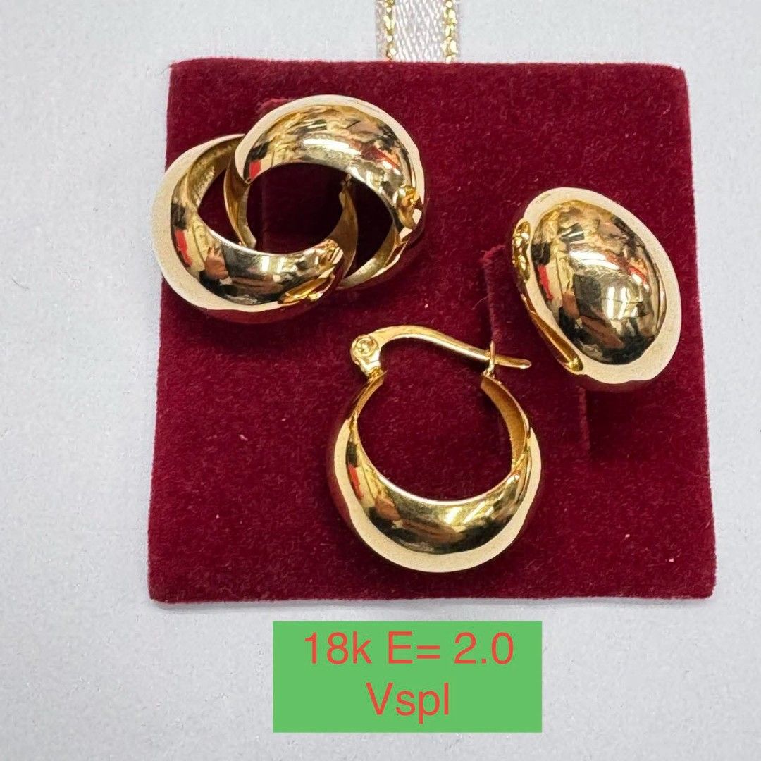 18k Saudi gold dome earrings (Category: Earrings) located in Manila. Submitted by bhelgoldseller2ndaccount (Listing ID 1470459500, Image 1). Description: New!!✨New!!✨New!! Authentic 18k Saudi Golds 💯pawnable/naisasanla 💯with high appraisal rate 💯good investment 💯Direct supplier price 👉OPEN for resellers 🌺please take time to evaluate their actual sizes and grams 👉Best panggift for all occasions ✅ Sold per grams not per piece Kya lowest pric