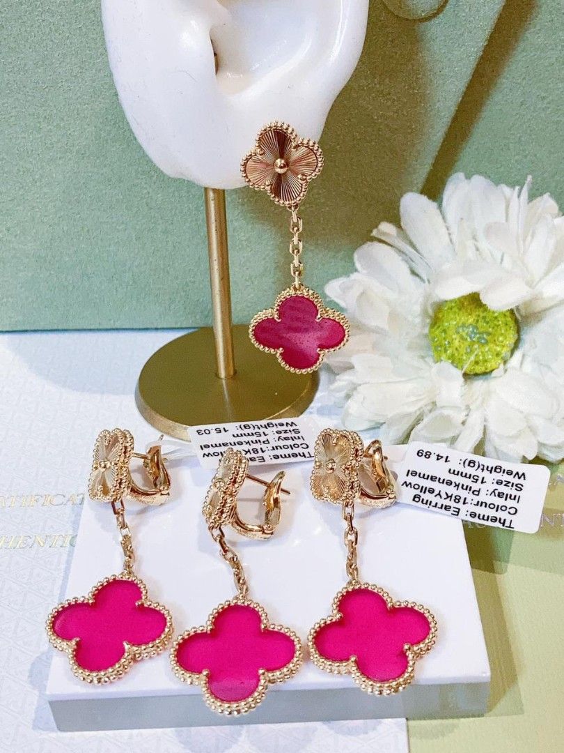 18k yg vca 15mm earrings hk setting (Category: Earrings) located in Manila. Submitted by luxesparks (Listing ID 1470453074, Image 2). Description: .