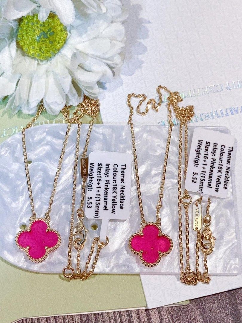 18k yg vca necklace hk setting (Category: Necklaces) located in Manila. Submitted by luxesparks (Listing ID 1470453772, Image 3). Description: .