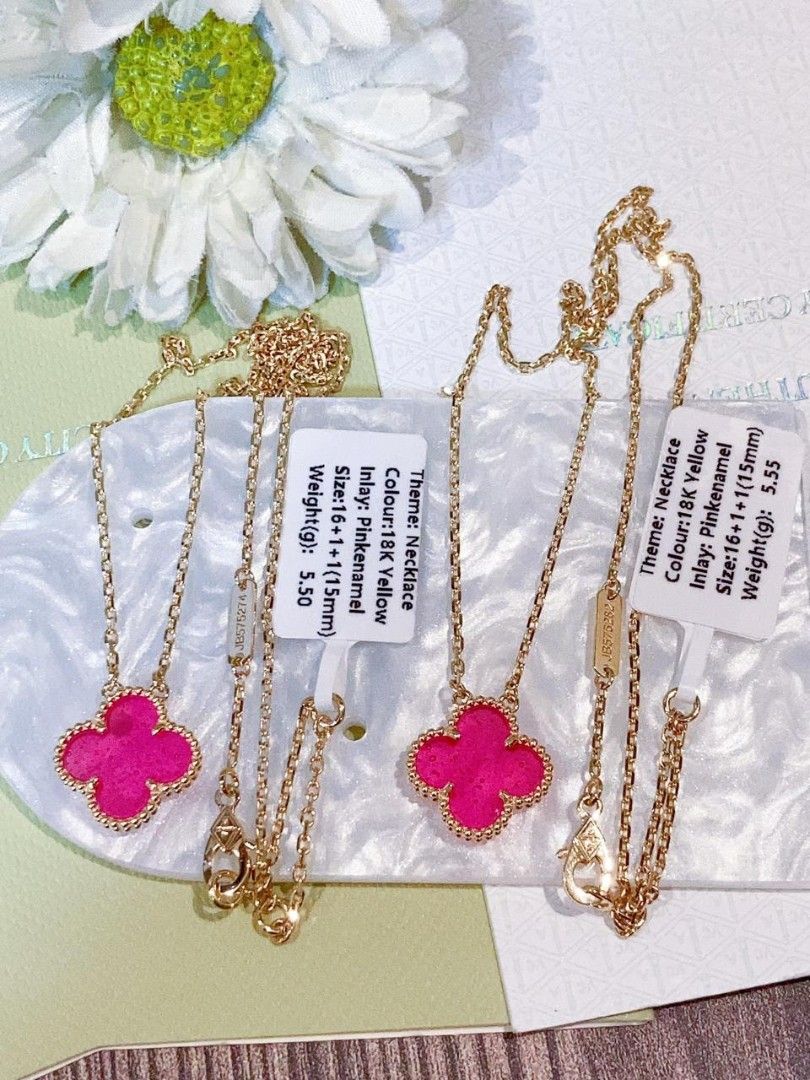 18k yg vca necklace hk setting (Category: Necklaces) located in Manila. Submitted by luxesparks (Listing ID 1470453772, Image 1). Description: .