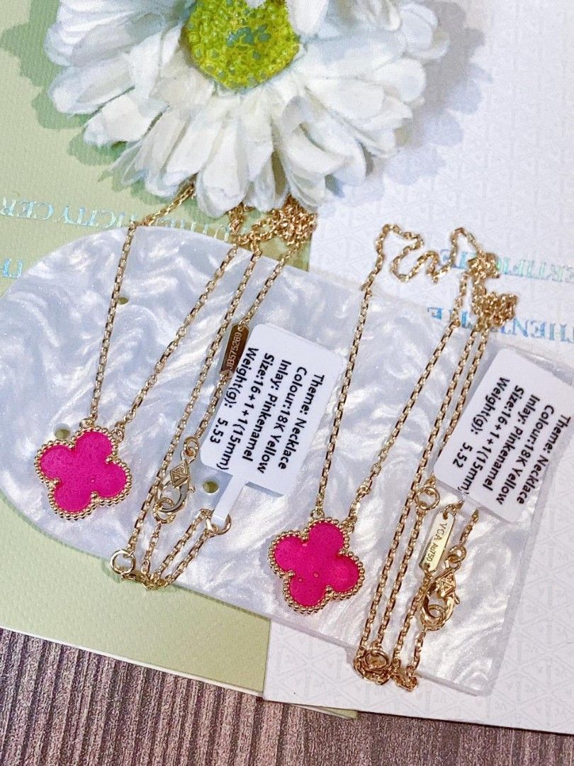 18k yg vca necklace hk setting (Category: Necklaces) located in Manila. Submitted by luxesparks (Listing ID 1470453772, Image 2). Description: .