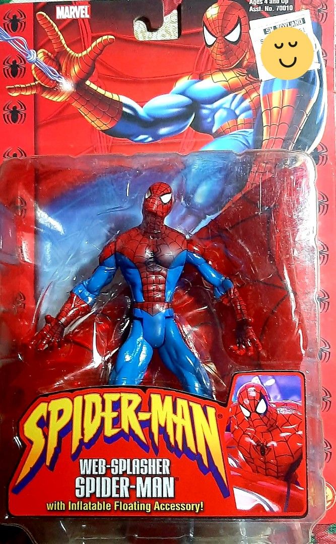 2002 Toy Biz Marvel Assorted Spider-Man Action Figures (Category: Action & Battle Toys) located in Liloan. Submitted by angelyneroberts_171329 (Listing ID 1470378495, Image 3). Description: FOR SALE 2002 Toy Biz Marvel Assorted Spider-Man Action Figures DESCRIPTION : - Released by Toy Biz in 2002 - 1:12 scale (6 in.) - Super Jab Spider-Man features rapid-punch action. - Web-Climbing Spider-Man includes a retractable web line. - Web-Splasher Spide