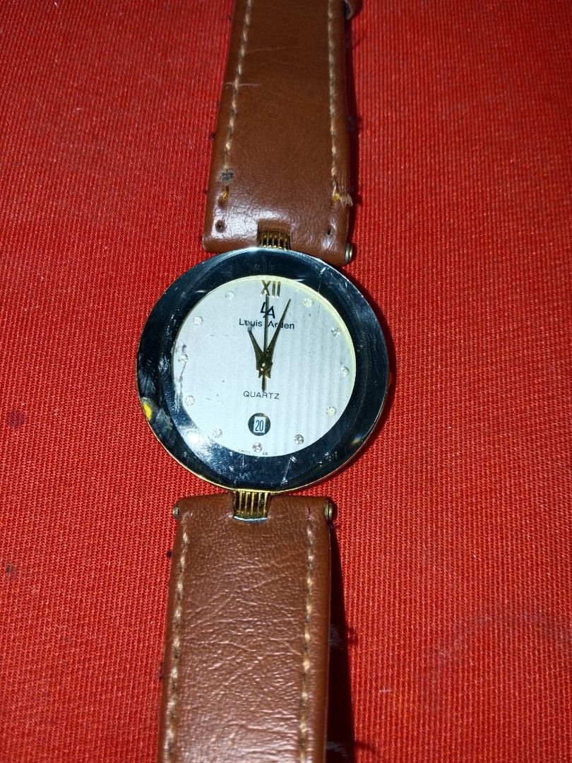 24k Gold Electroplated LOUIS ARDEN (Category: Luxury Watches) located in Santo Tomas. Submitted by retrotastic (Listing ID 1470538231, Image 2). Description: watch as is. may need batt or service. cosmetics above average..