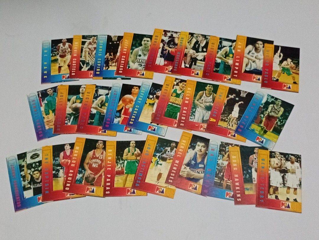27pcs Vintage PBA Halfsize Teks (Category: Vintage Collectibles) located in Lipa City. Submitted by mark_collections (Listing ID 1470438963, Image 1). Description: 27pcs Vintage PBA Halfsize Teks Mode of Payment: Gcash.