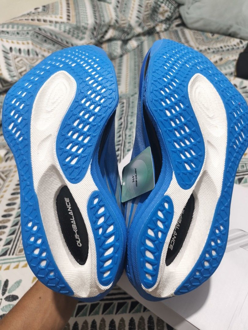 361 Degrees Running Shoes Blue Size 6.5 (Category: Sneakers) located in Taguig. Submitted by akyliscloset (Listing ID 1470507773, Image 2). Description: - Brand: 361 Degrees - Color: Vibrant blue with bright orange accents - Upper: Breathable mesh - Sole: Quikbalance cushioned - Condition: Brand new with tags and original shoe box - Size: US 6.5 | UK 6 | EUR 39 | CHN 245.