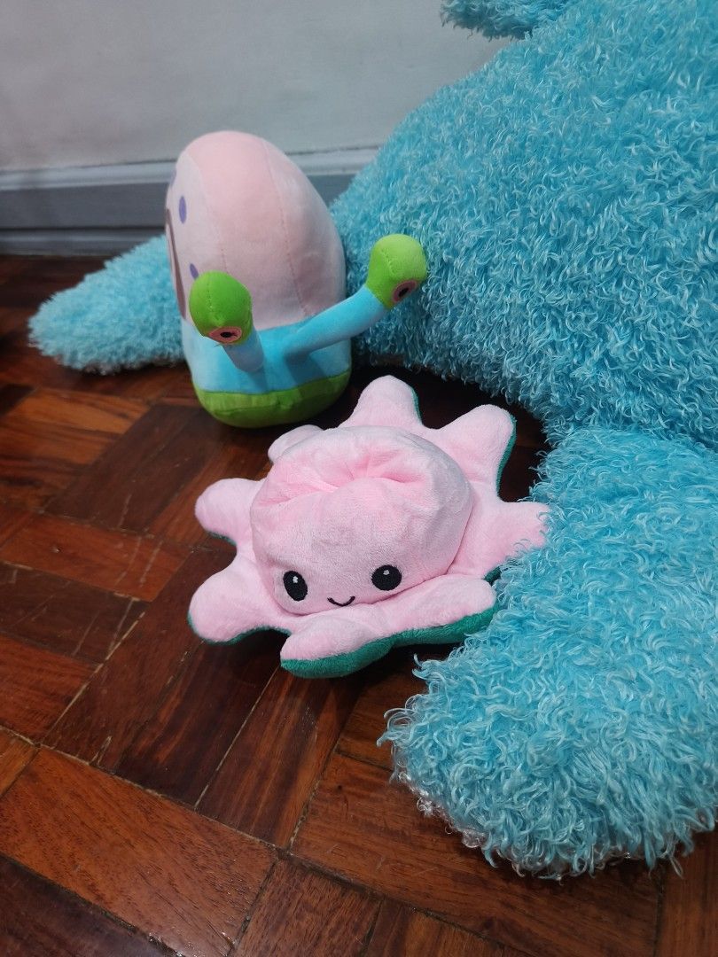 36" dolphin Toy (light blue) (Category: Plushies & Soft Toys) located in Manila. Submitted by cleverdog_a9b18a (Listing ID 1470350844, Image 3). Description: 36" dolphin toy (light blue) 2 way octopus (happy or sad) Gary Snail Stuff toy .