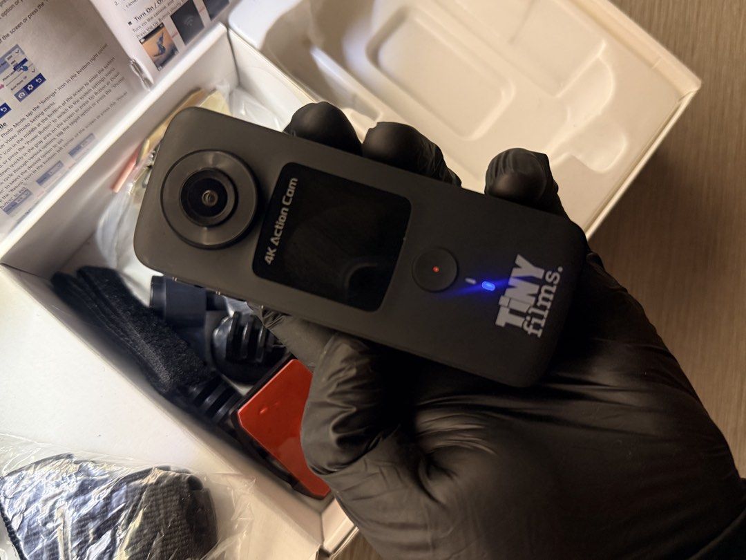 4K Dual-Screen Action Camera - Tiny Films (GoPro Alternative) Complete Set (Category: Cameras) located in Quezon City. Submitted by esoterics (Listing ID 1470539455, Image 3). Description: Selling my Tiny Films 4K Dual-Screen Action Camera, received as a graduation gift on July 4. Used only once and kept in its box since. No flaws, fully functional, and complete with accessories. Features: * 4K video recording (up to 60fps) * 48MP photo resolutio
