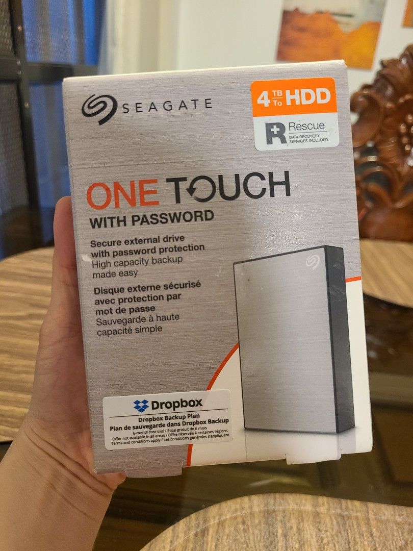 4TB - SEAGATE One Drive with Password (Category: Hard Disks & Thumbdrives) located in Cainta. Submitted by mzb_bags (Listing ID 1470451320, Image 1). Description: No issue - slightly used only Bring your own laptop for testing upon meet up. Pwede din ipa ship via LBC/ J&T or Lalamove at your expense..