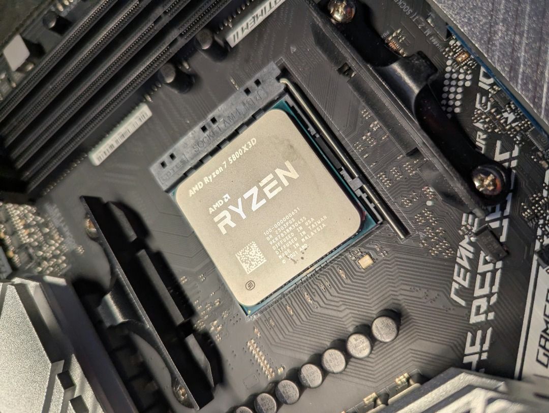 5800X3D + ROG Strix B550-A Gaming (Category: Computer Parts) located in Rizal. Submitted by mltech (Listing ID 1470458759, Image 3). Description: FOR SALE: Ryzen 7 5800X3D + ASUS ROG Strix B550-A Gaming Bundle Selling Price: ₱28,500 - AMD Ryzen 7 5800X3D - ASUS ROG Strix B550-A Gaming - AM4 platform - Excellent gaming performance - Ideal for a high-performance AM4 gaming build Location: Rodriguez, Rizal (Princess Rica Shop) Pickup, Lalamove, or M