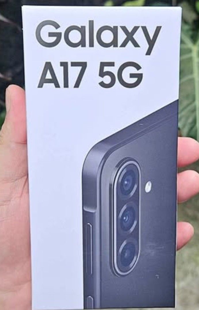 A17 5G (Category: Samsung) located in Manila. Submitted by charlesxromyer (Listing ID 1470546654, Image 1). Description: For Sale Brand new sealed Samsung Galaxy A17 5G Mall price P19,200 selling only for P11,500 2 weeks palang nagagamet (Receipt and Box included ) 4GB RAM 256GB ROM 5,000mAh 50MP camera.